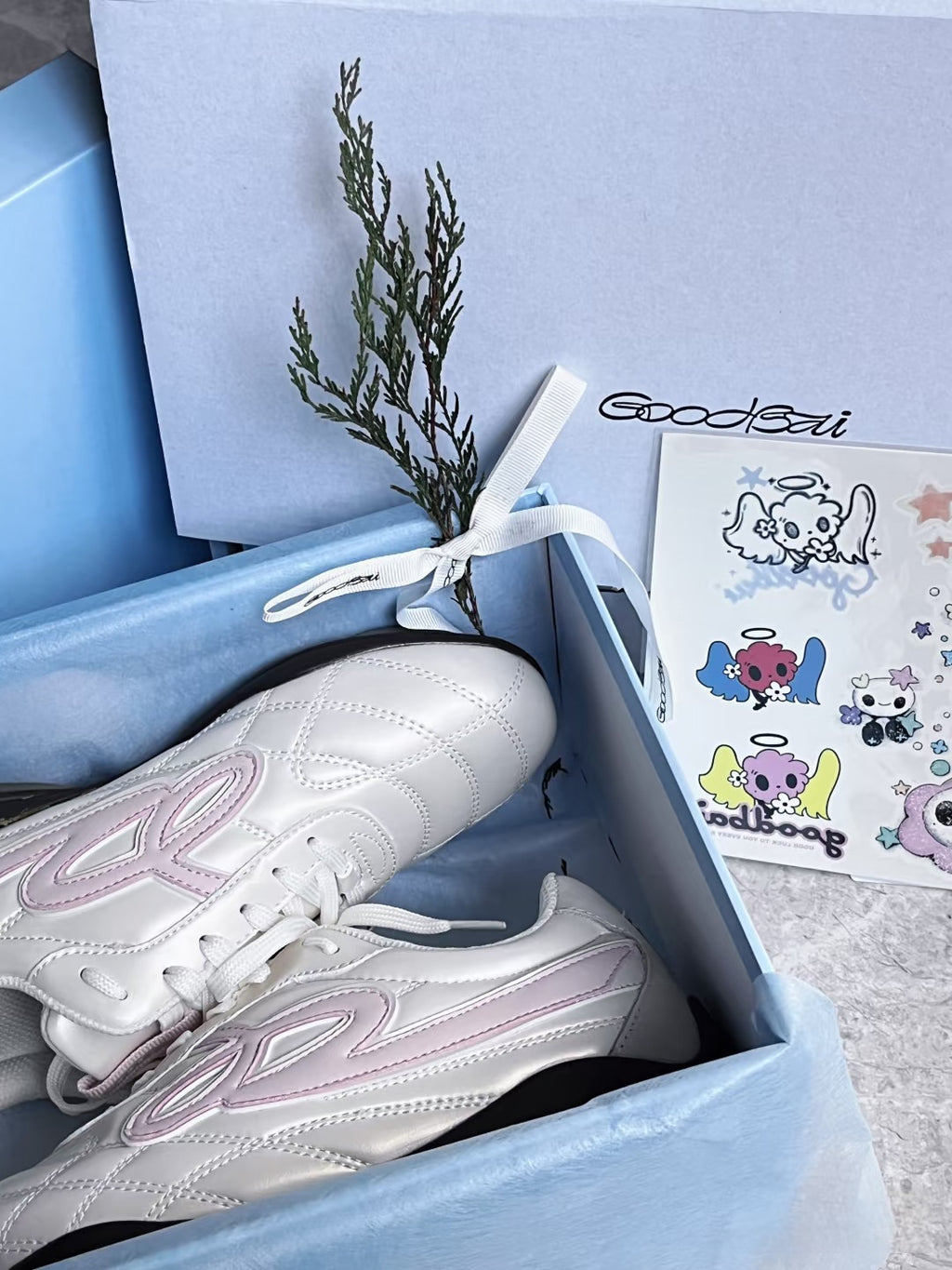 [cn | pre-order] goodbai thin sole lightweight sneakers - pink, blue, suede gray