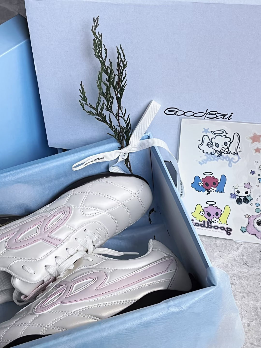 [cn | pre-order] goodbai thin sole lightweight sneakers - pink, blue, suede gray