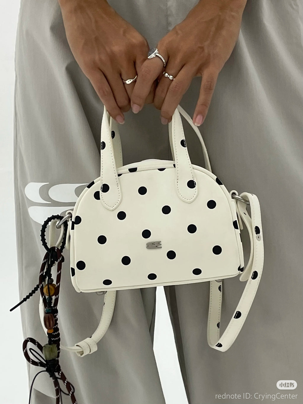 [cn | pre-order] crying center polka boston mini bag