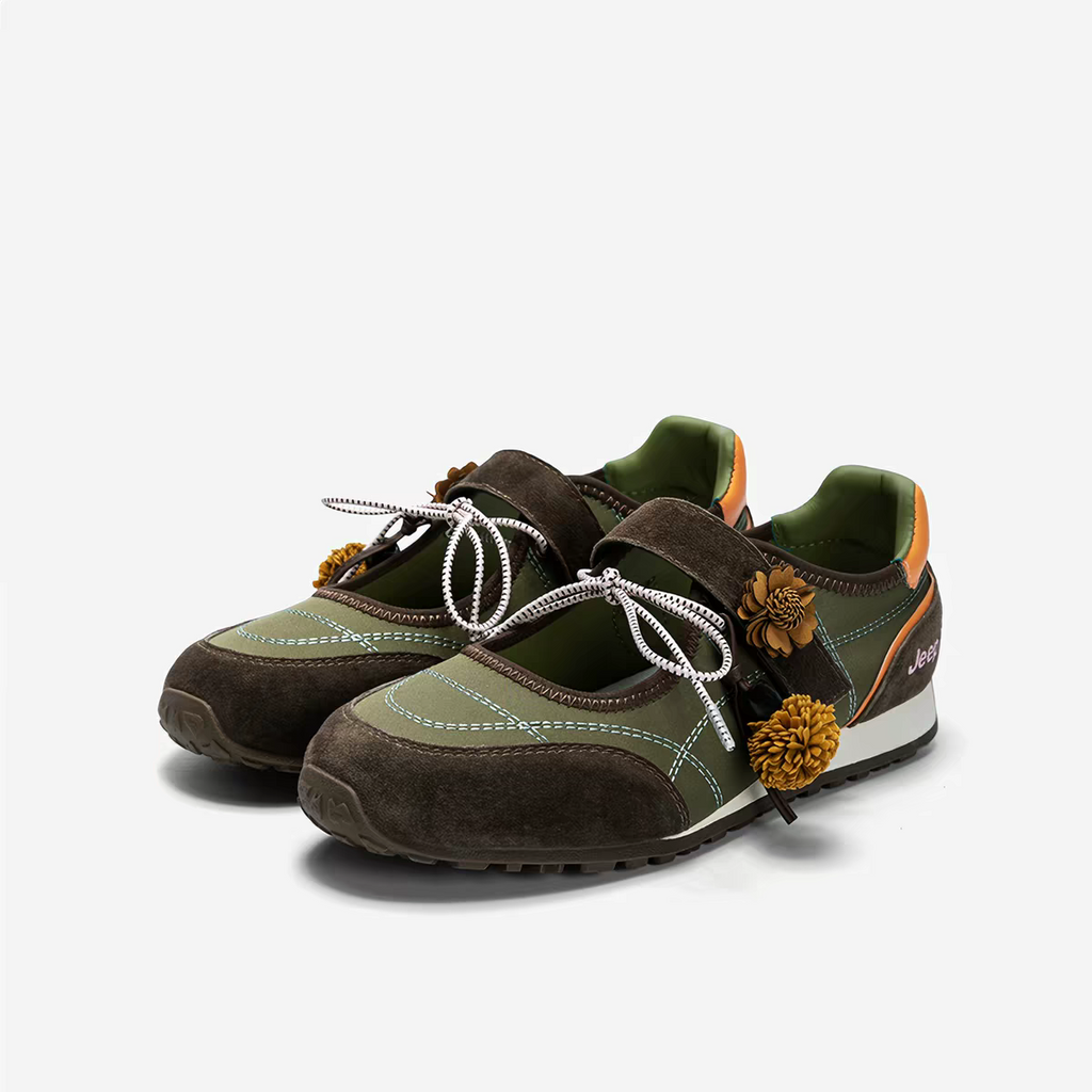 [cn | pre-order] jeep x the spirit of adventure floral ballet mary jane shoes