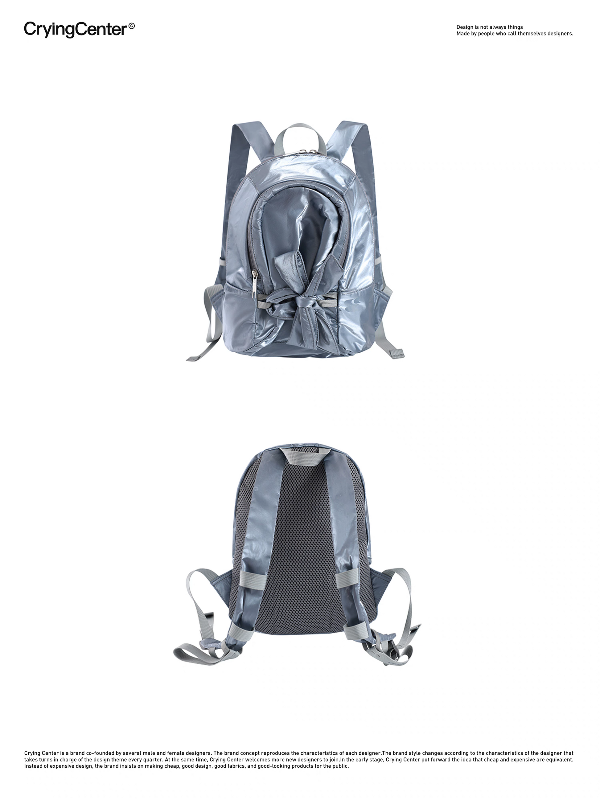 [cn | pre-order] crying center dumpling bow backpack