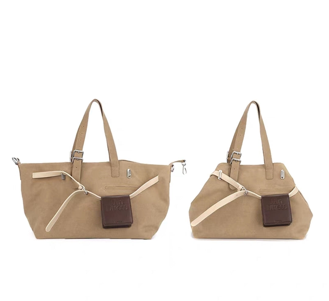 [cn | pre-order] jandress gallini velvet shoulder tote bag - large size