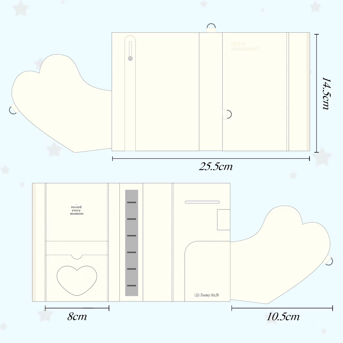 [cn | pre-order] my moment heart a7 binder wallet