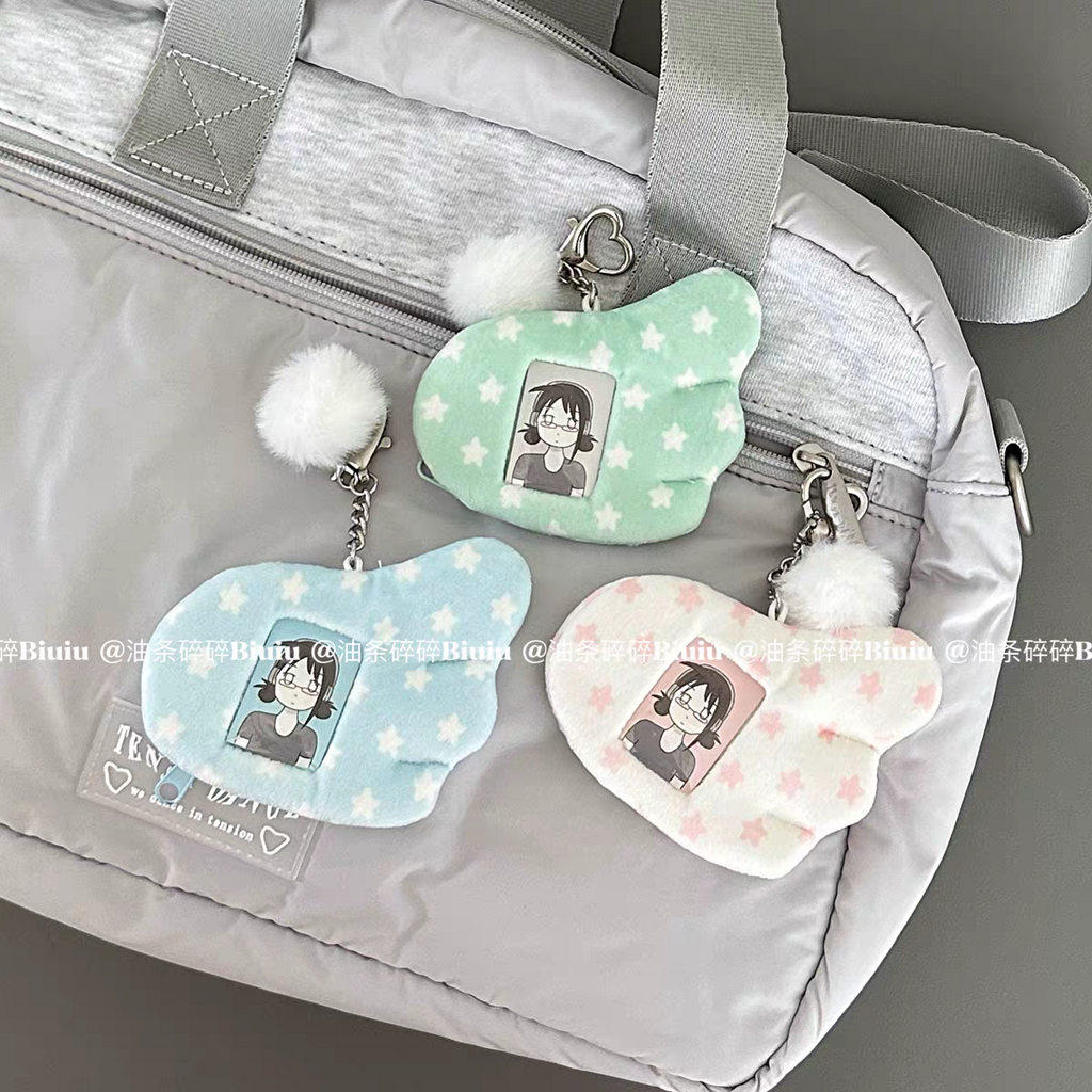 [cn | pre-order] polka angel wing photo holder keyring