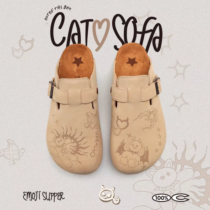 [cn | pre-order] catsofa loafers slip-ons (good cat gray, halloween blue, halloween sand)