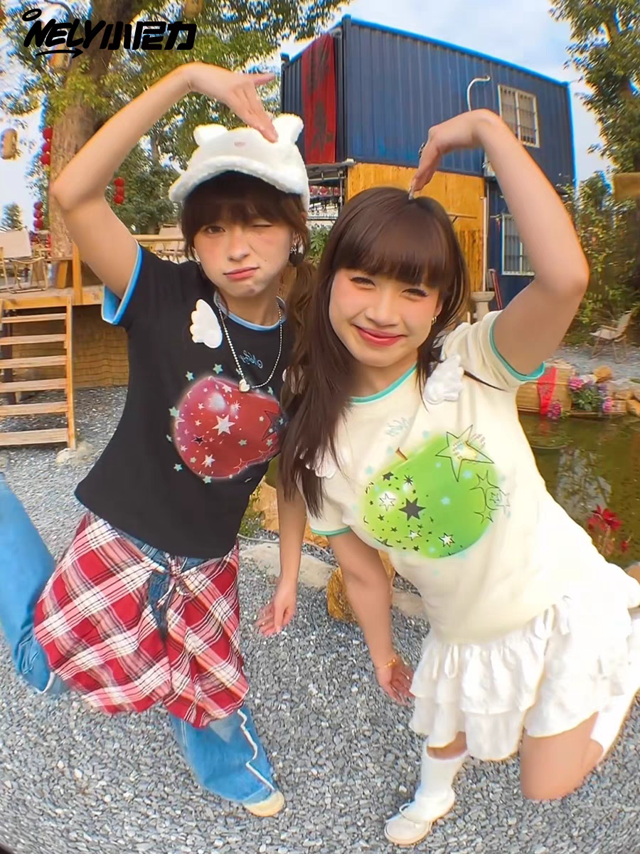 [NELY] angel apple shirt