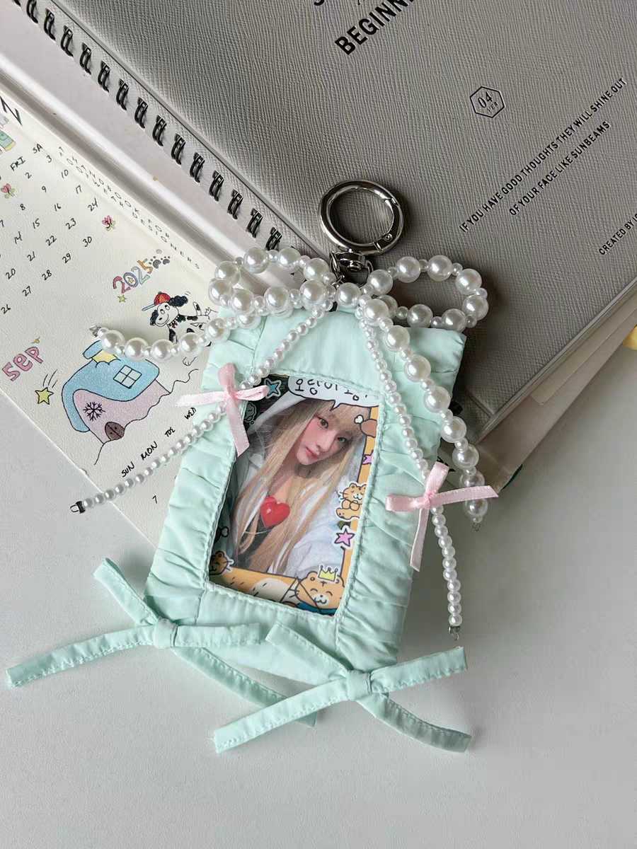 [cn | pre-order] puff bow photocard holder