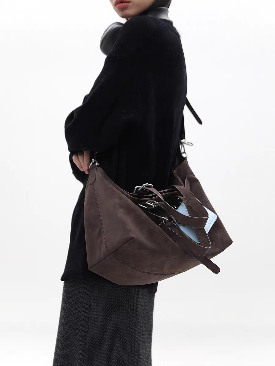 [cn | pre-order] jandress gallini velvet shoulder tote bag - large size