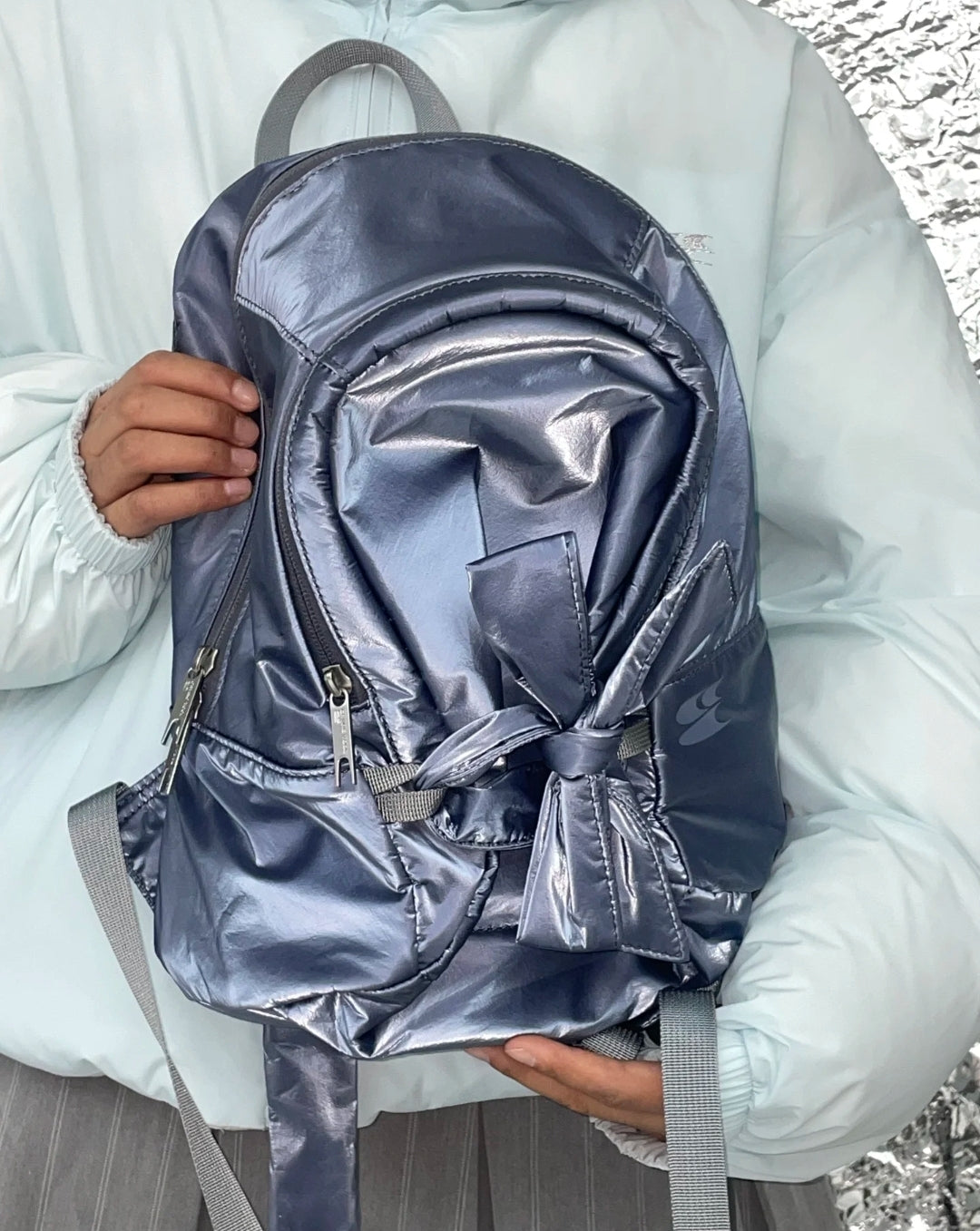 [cn | pre-order] crying center dumpling bow backpack
