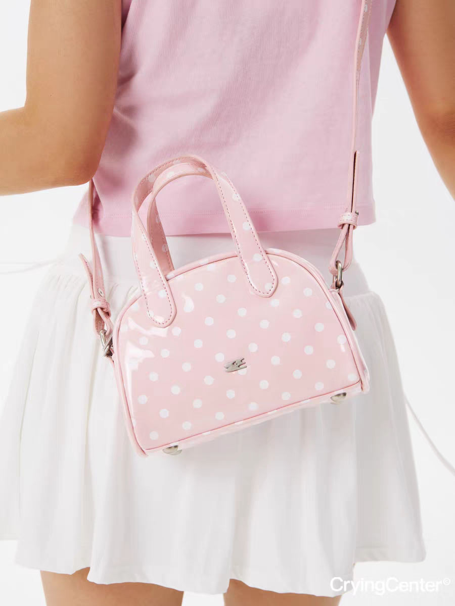 [cn | pre-order] crying center pastel polka boston mini bag