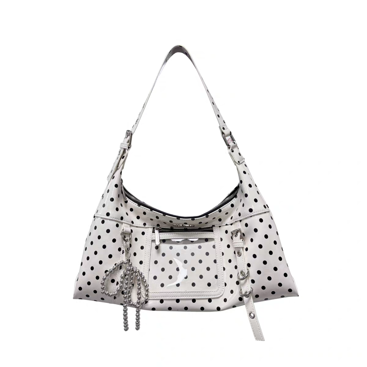 [cn | pre-order] cultivator polka crossbody hobo bag - large