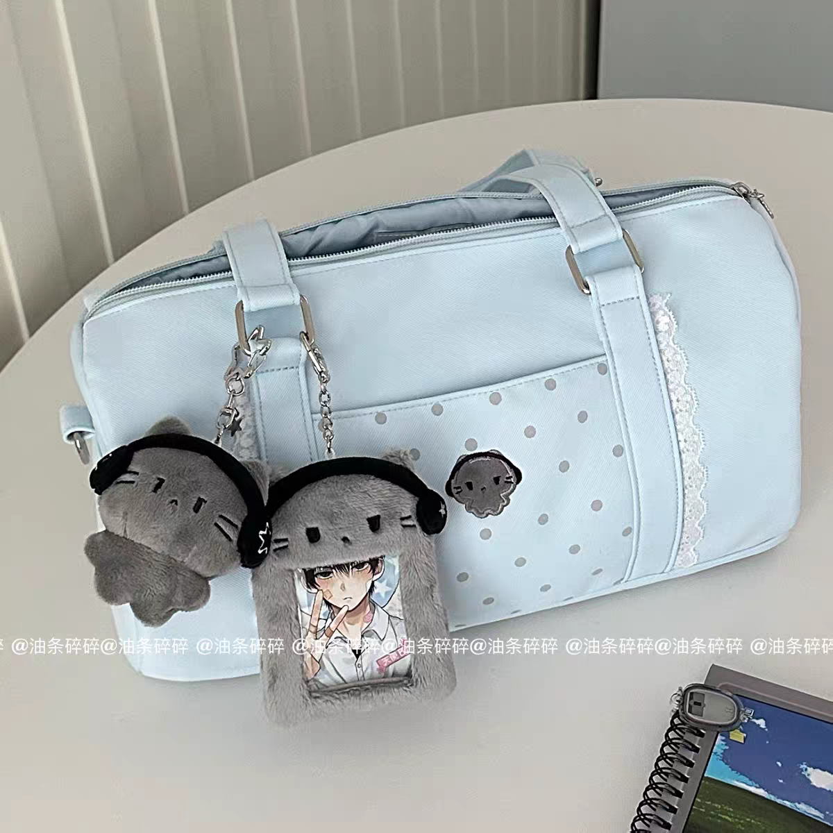 [cn | pre-order] biuiu black cat plush photocard holder