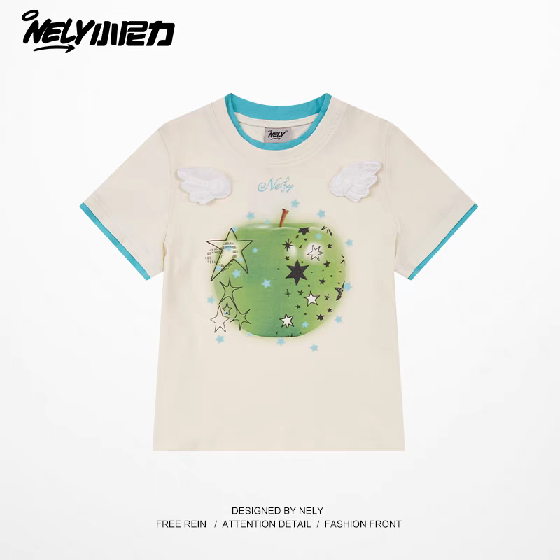 [NELY] angel apple shirt