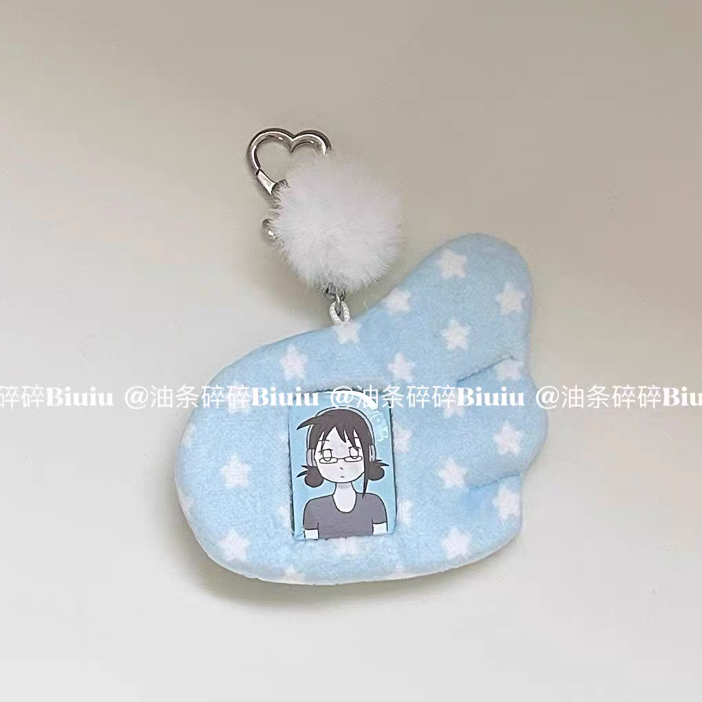 [cn | pre-order] polka angel wing photo holder keyring