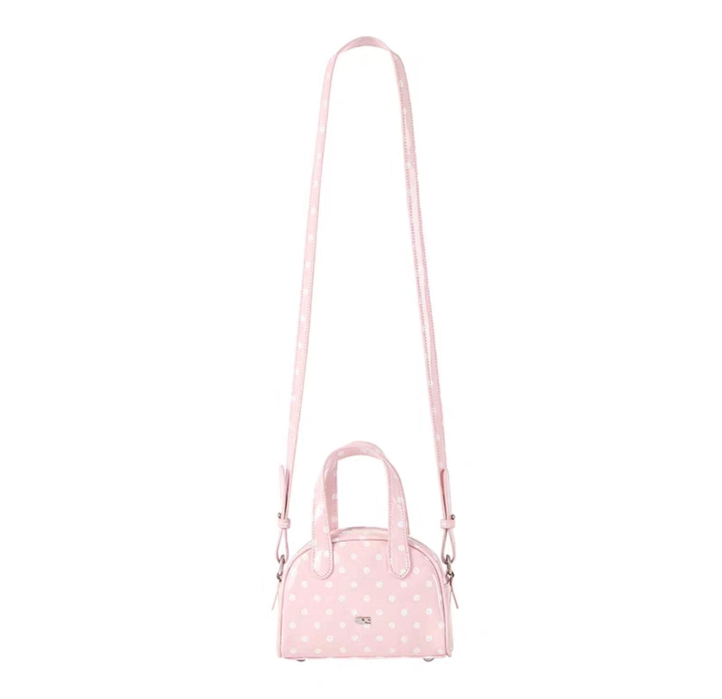 [cn | pre-order] crying center pastel polka boston mini bag