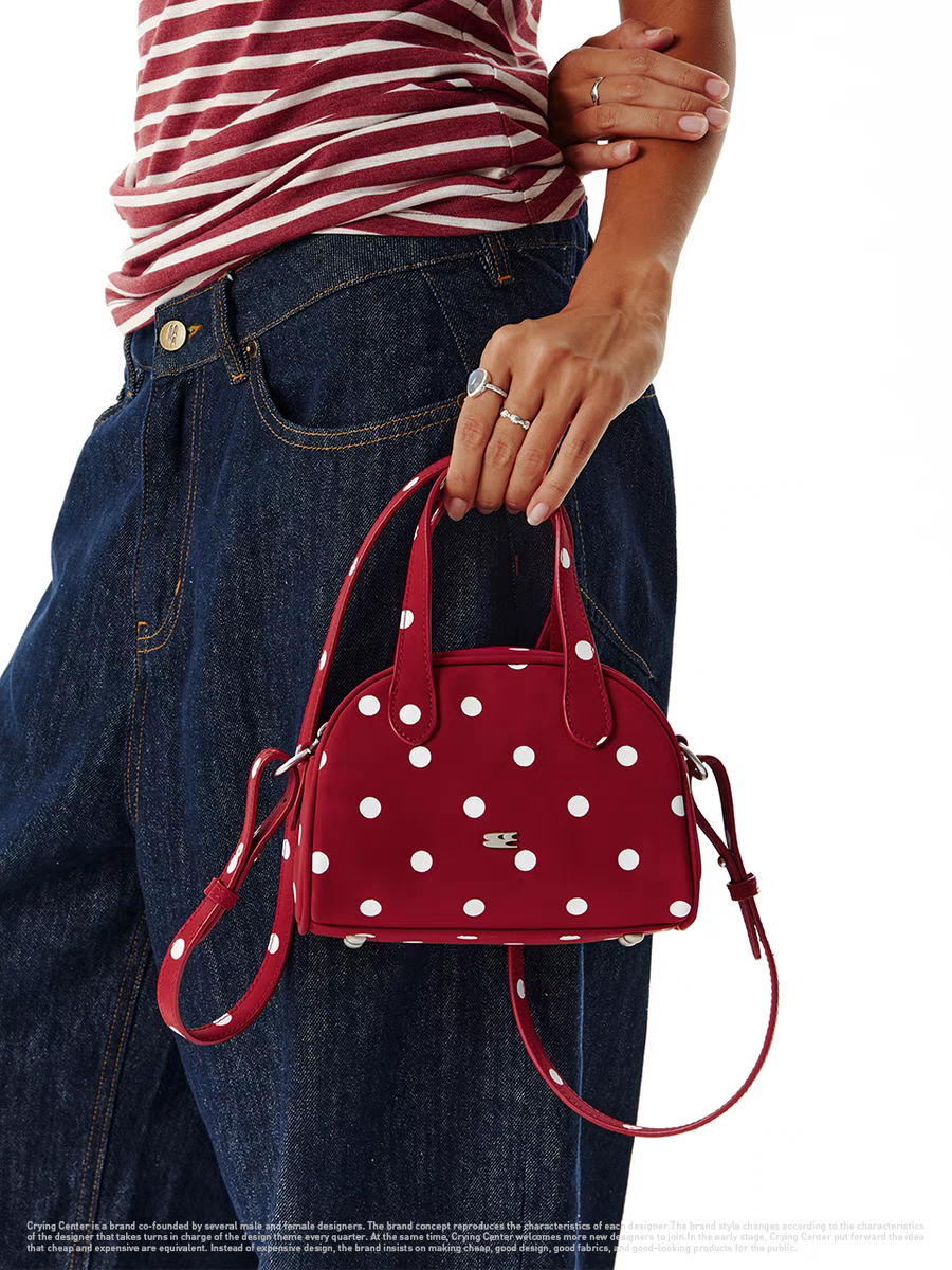 [cn | pre-order] crying center polka boston mini bag