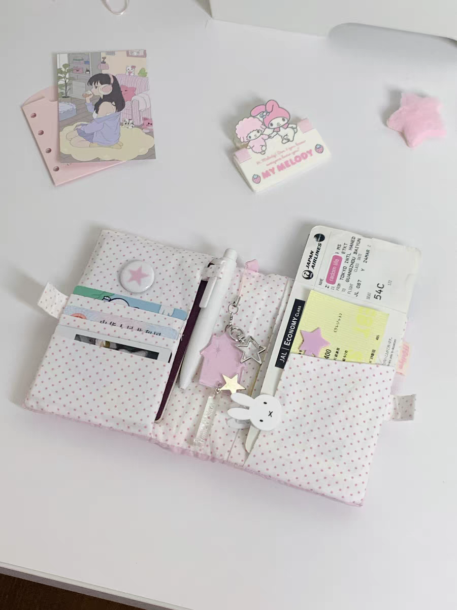 [cn | pre-order] star quilted puff travel passport holder