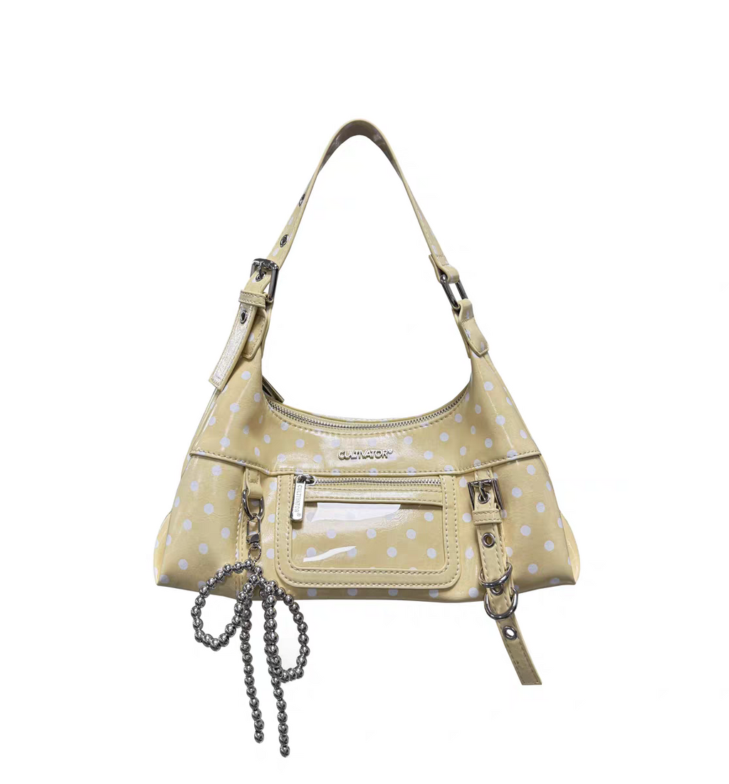 [cn | pre-order] cultivator polka crossbody hobo bag - mini
