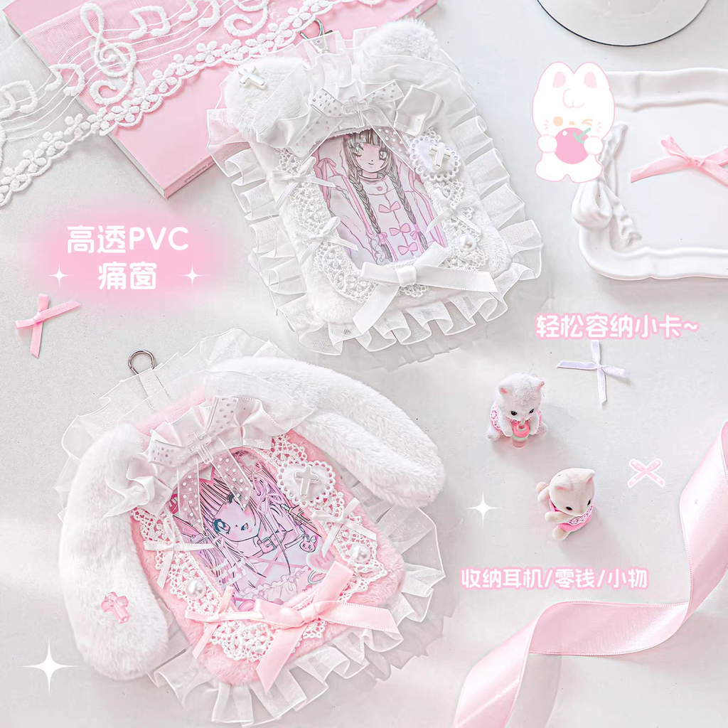 [cn | pre-order] rosyposy puff lace photocard holder