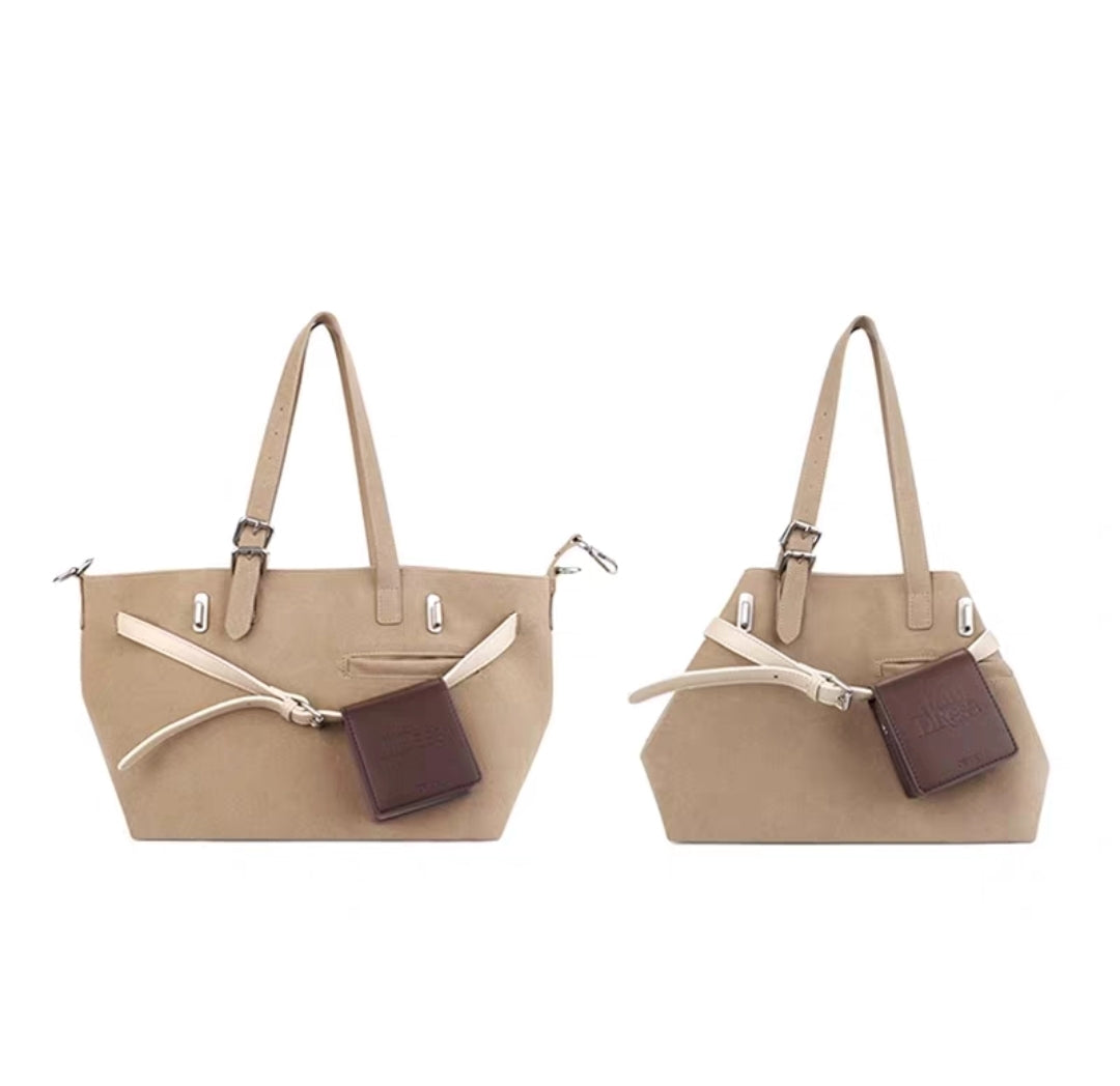 [cn | pre-order] jandress gallini velvet shoulder tote bag - medium size