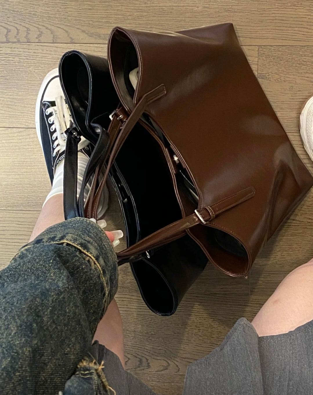 [cn | pre-order] leather shoulder bag