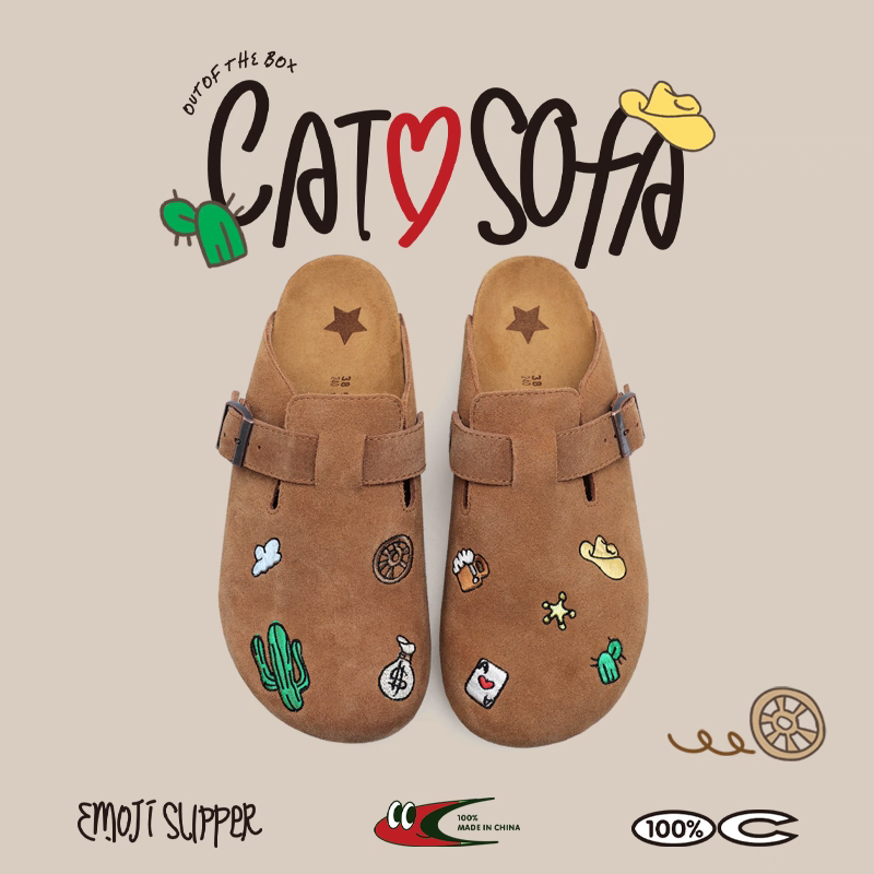 [cn | pre-order] catsofa loafers slip-ons (blue cherry, desert cowboy, pigeon beige, brown stars)