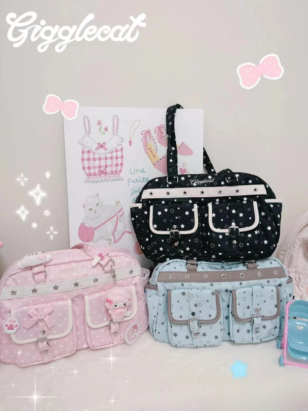 [cn | pre-order] gigglecat star tote shoulder ita bag
