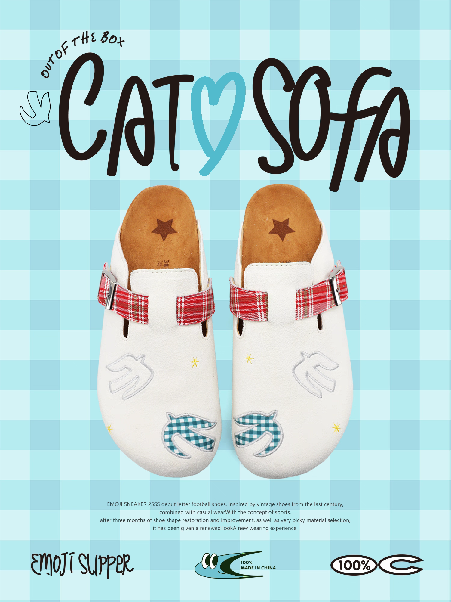[cn | pre-order] catsofa loafers slip-ons (blue cherry, desert cowboy, pigeon beige, brown stars)