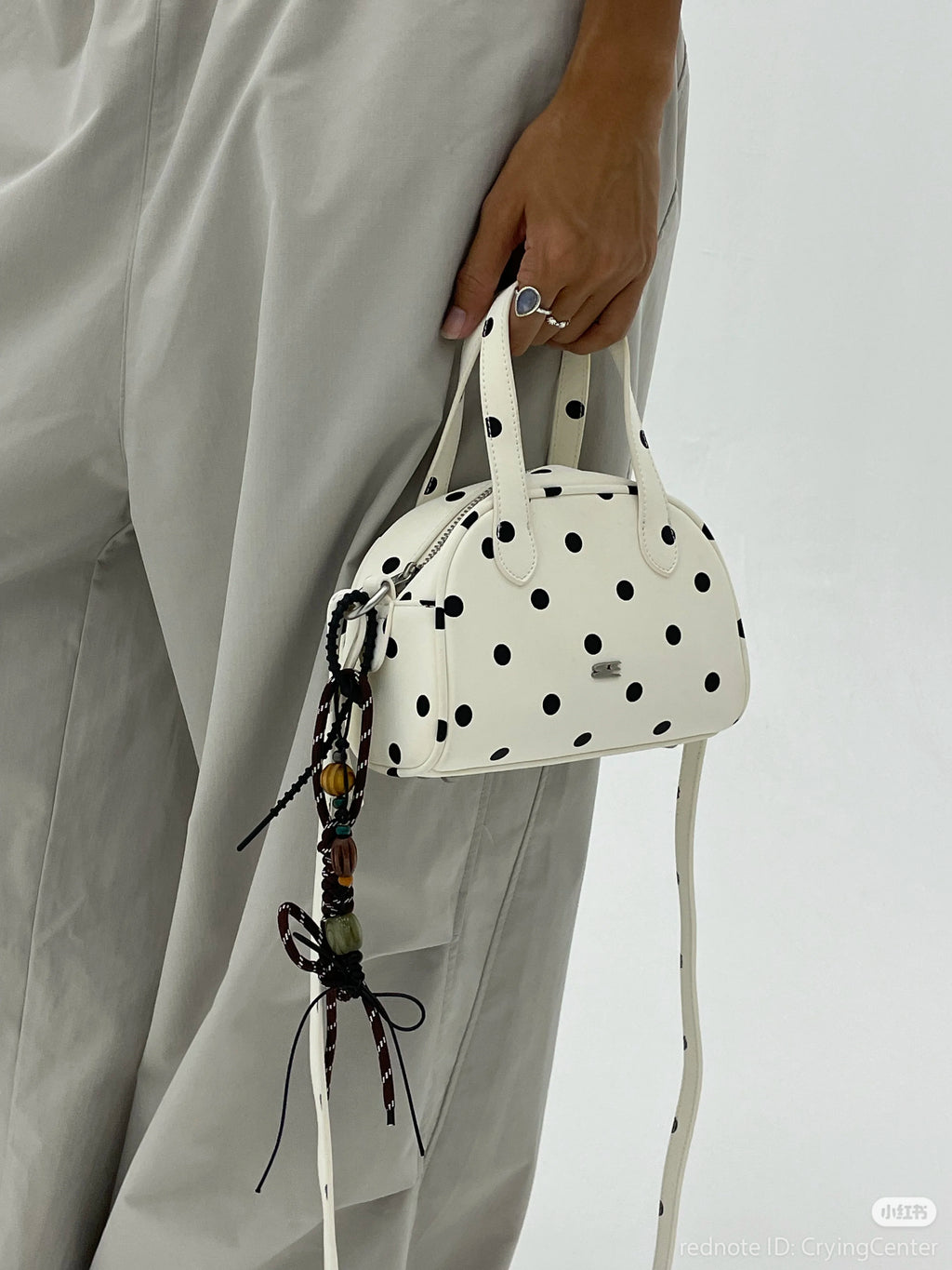 [cn | pre-order] crying center polka boston mini bag