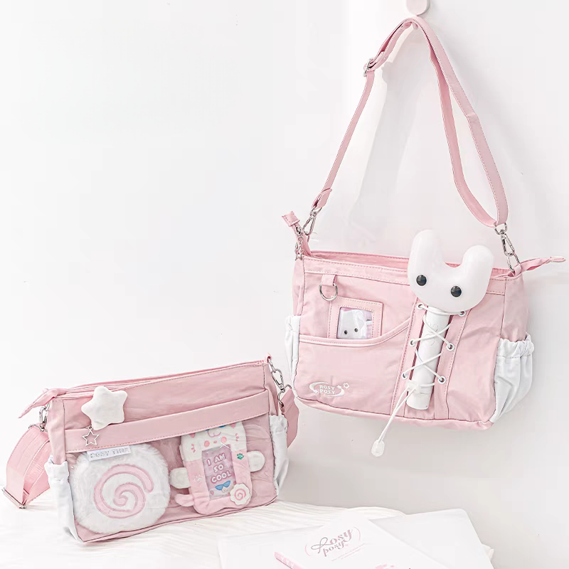 [cn | pre-order] rosyposy ita crossbody bag with photocard and lightstick holder