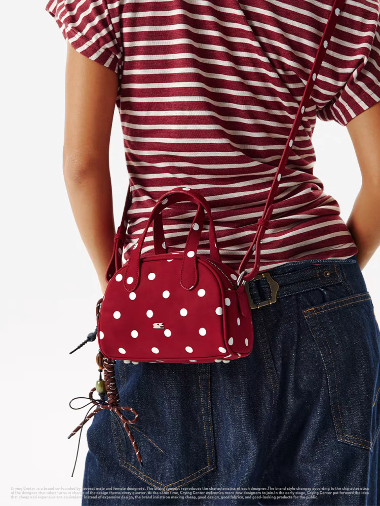 [cn | pre-order] crying center polka boston mini bag
